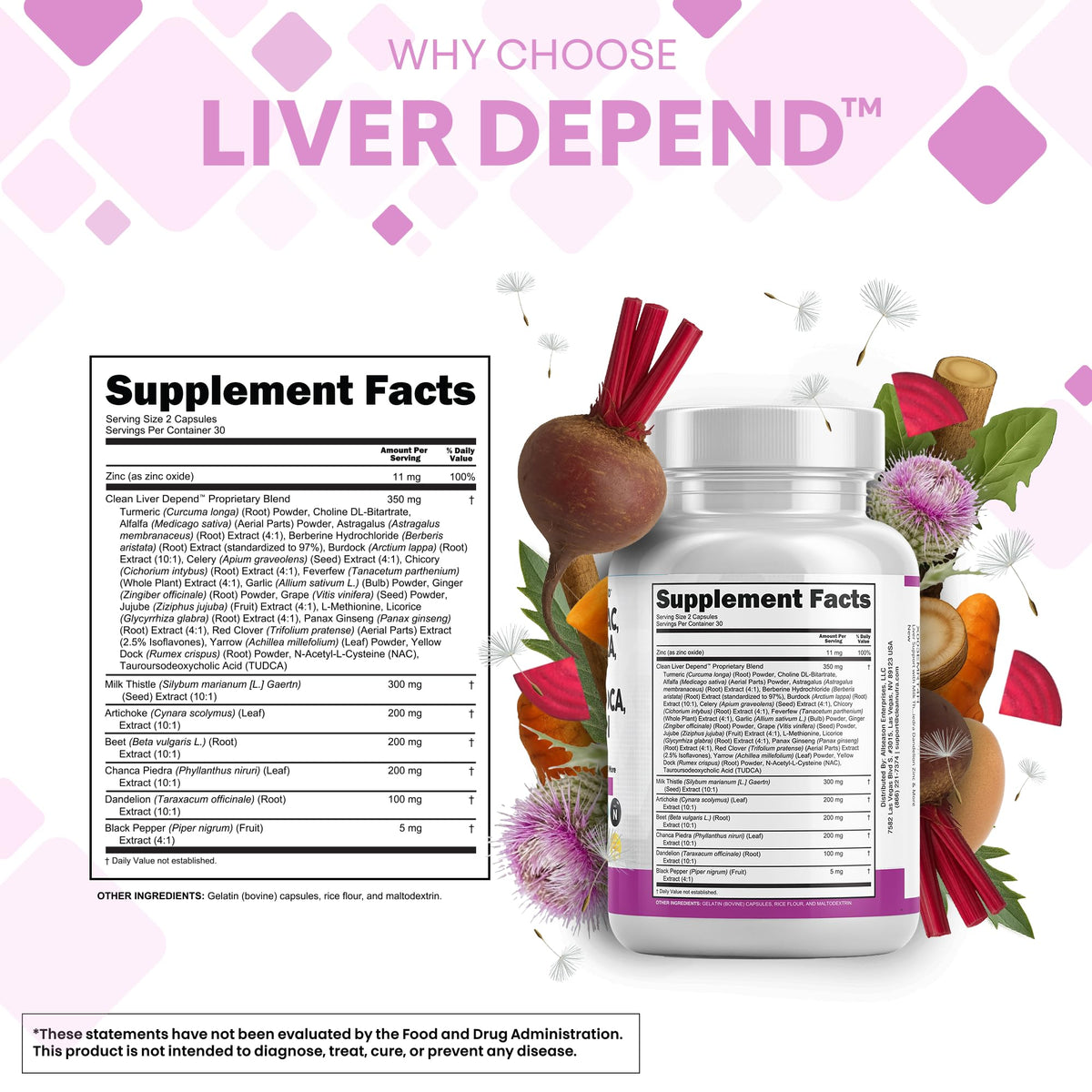 Emballage du complément Clean Nutraceuticals Détox Foie 28 en 1