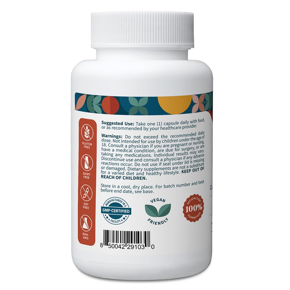 Emballage du complément CoQ10 Pattern Wellness, arrière