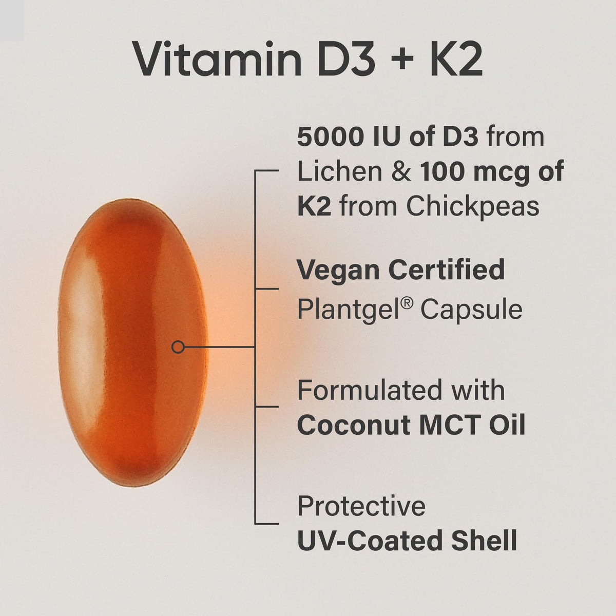 Emballage du complément D3 + K2 de Sports Research