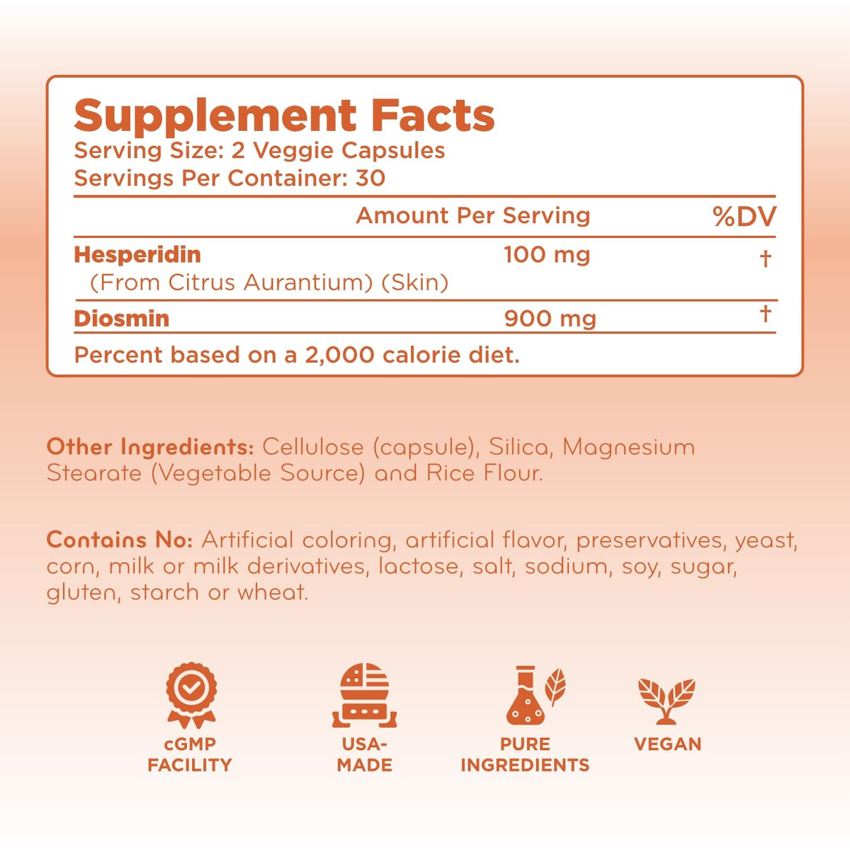 Emballage du complément Diosmine Hespéridine 1000mg