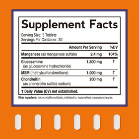 Emballage du complément Doctor's Recipes Glucosamine Chondroïtine 90 comprimés