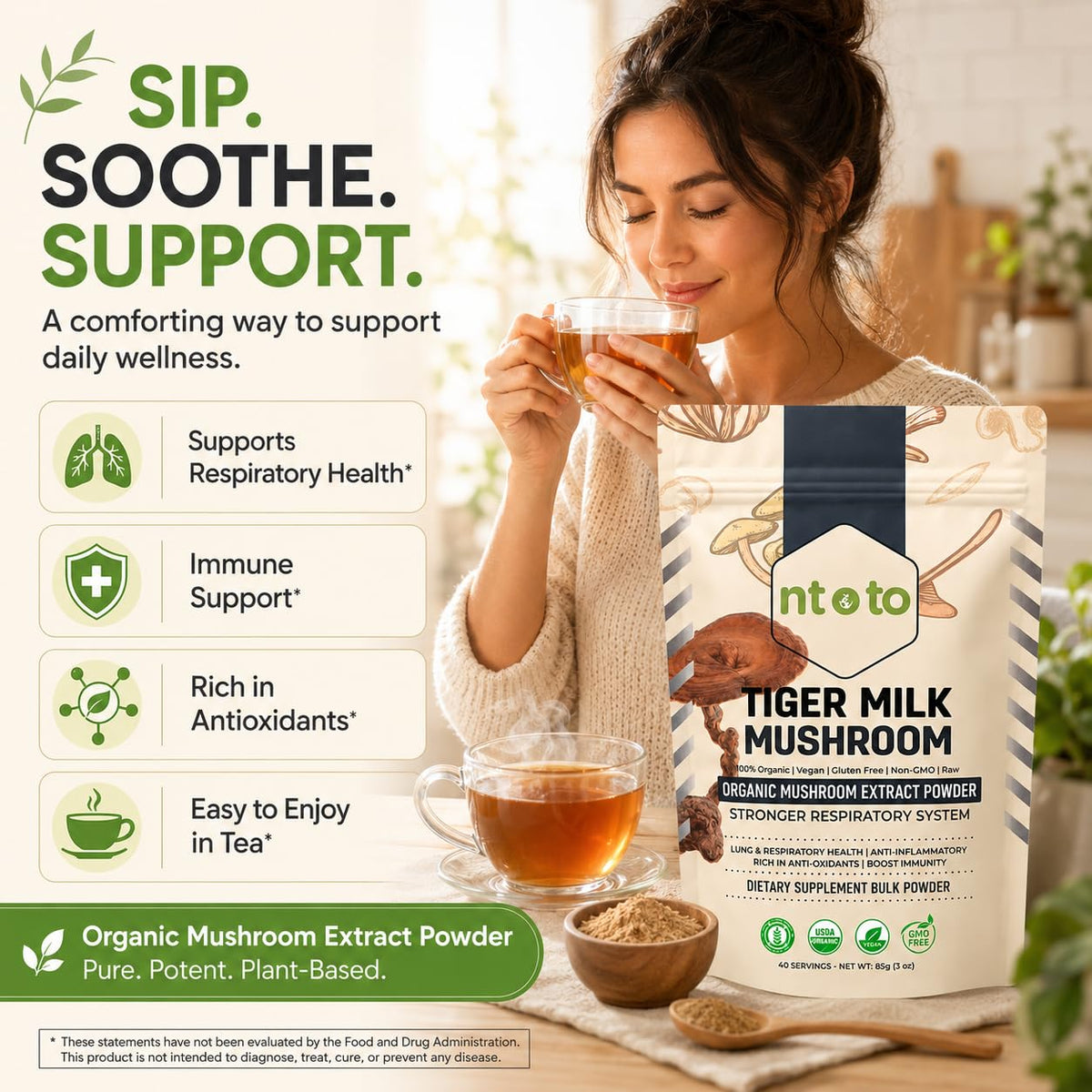 Emballage du complément Lait de Tigre avec informations nutritionnelles