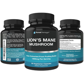 Emballage du complément Lion's Mane Purest Vantage 1800mg