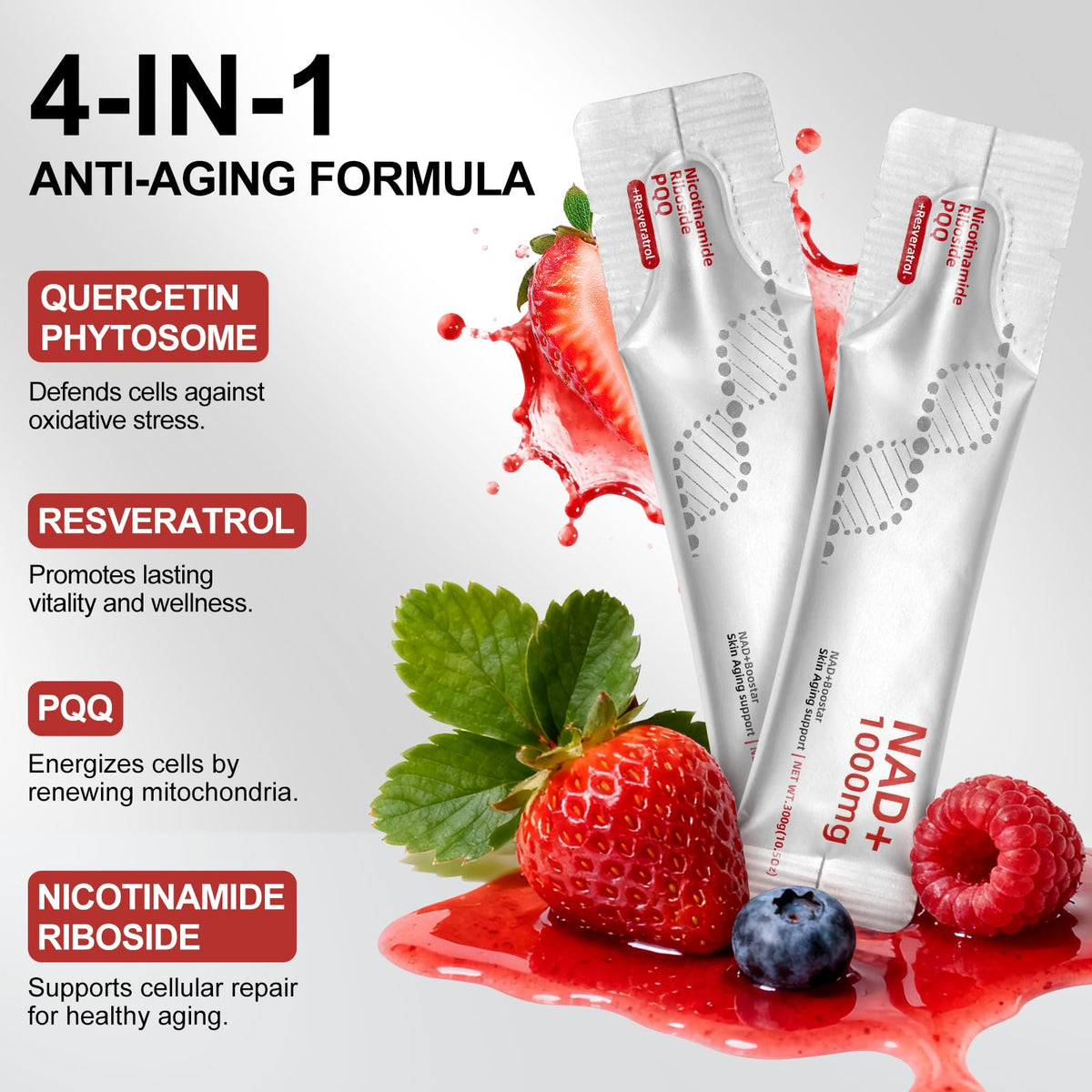 Emballage du complément liquide Howave NAD+ 1000mg