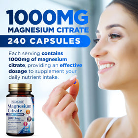 Emballage du complément Magnésium Citrate 1000mg - Built by Nature