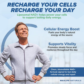 Emballage du complément NAD+ liposomal 1500mg avec resvératrol