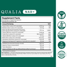 Emballage du complément NAD+ QUALIA LIFE SCIENCES