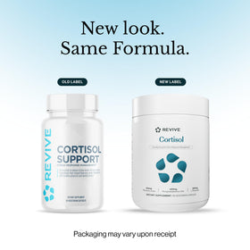 Emballage du complément Revive anti-cortisol avec capsules végétales