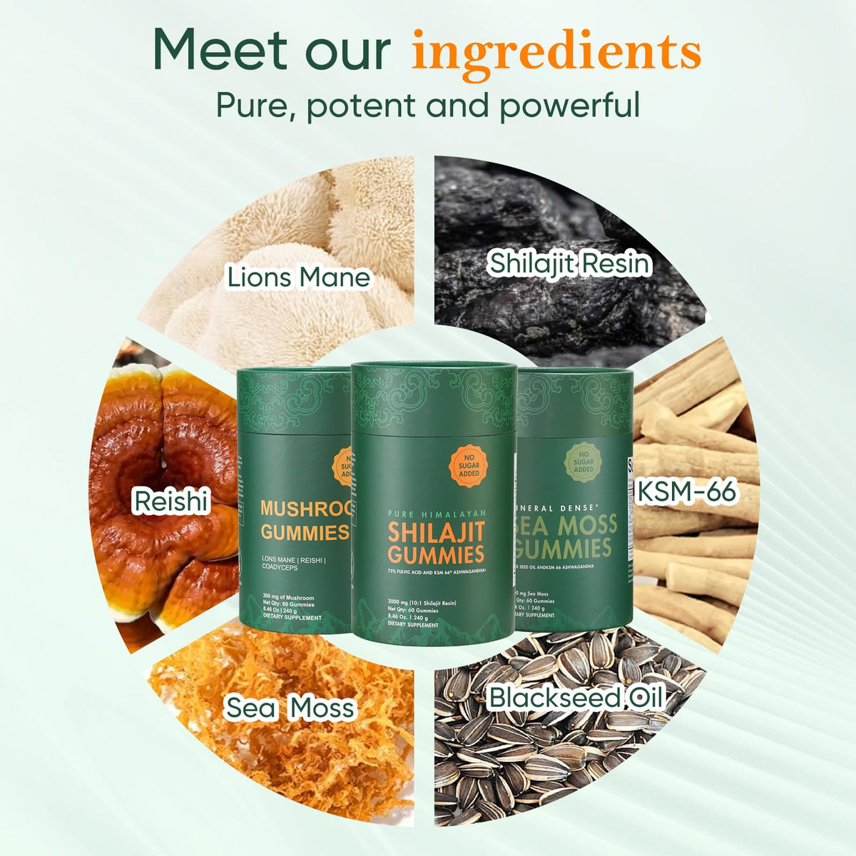 Emballage du complément Xuore avec shilajit et algues marines