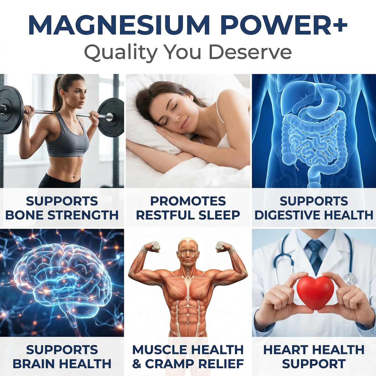 Emballage du complexe de magnésium American Choice sur fond neutre