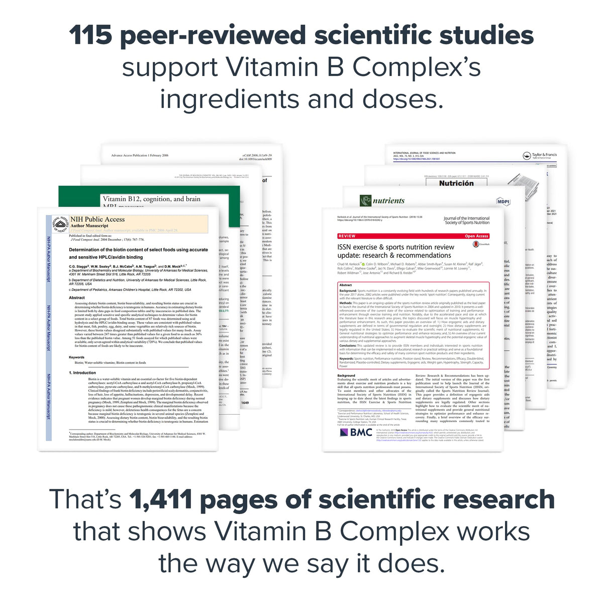 Emballage du complexe de vitamines B LEGION
