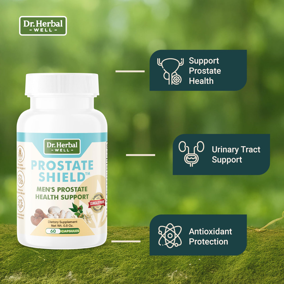 Emballage du DR. HERBAL WELL Prostate Shield 59g