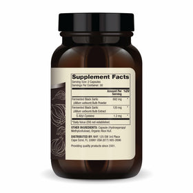 Emballage du Dr. Mercola Ail Noir Fermenté 180 gélules