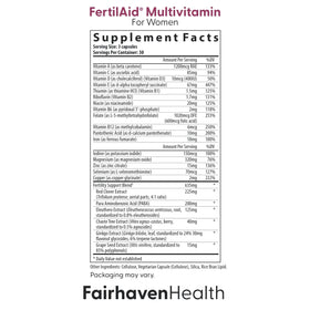 Emballage du Fairhaven Health FertilAid pour Femmes et Ovaboost
