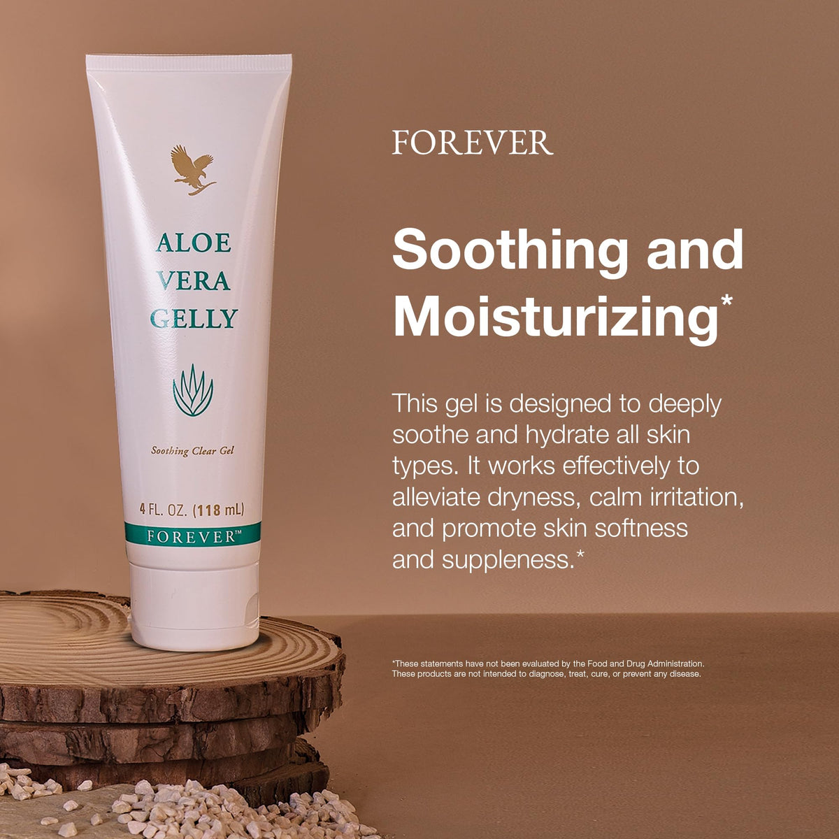 Emballage du gel d'aloe vera Forever Living avec logo