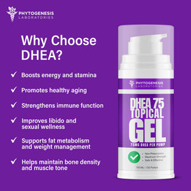 Emballage du Gel Topique DHEA ANDROGENESIS