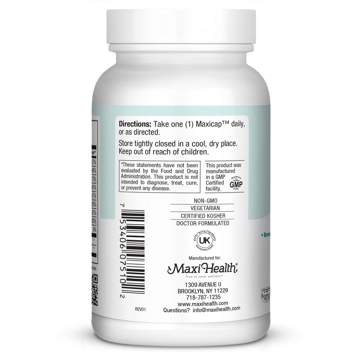 Emballage du Maxi Health Complexe de Vitamines B