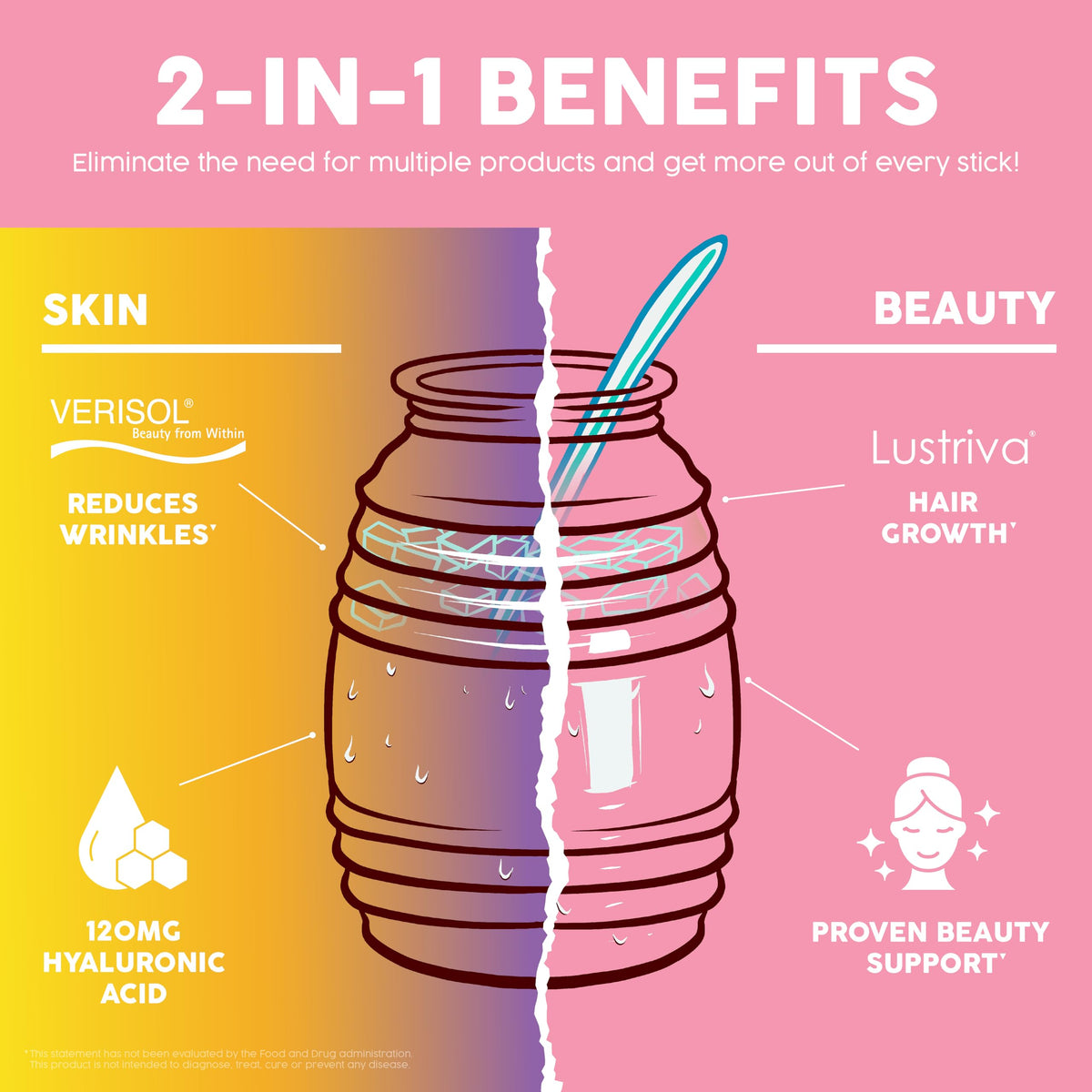 Emballage du mélange 2-en-1 Taste Salud