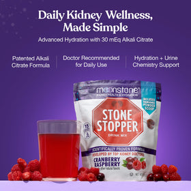 Emballage du mélange à boire Moonstone Cranberry Framboise 410g