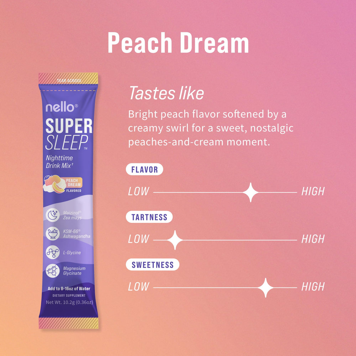 Emballage du Nello Supersleep avec 20 sachets