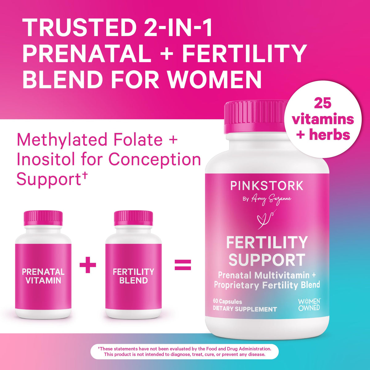 Emballage du Pack de Fertilité Pink Stork - dimensions 22,4 × 15,9 × 5,9 cm