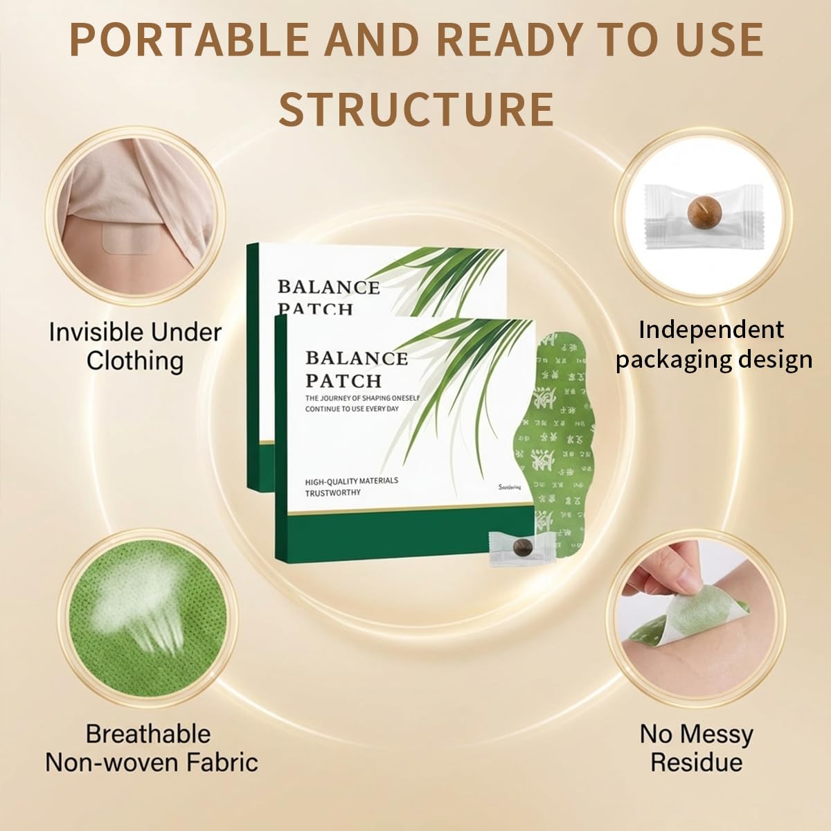 Emballage du Patch Herbale Japonais montrant les 10 patches