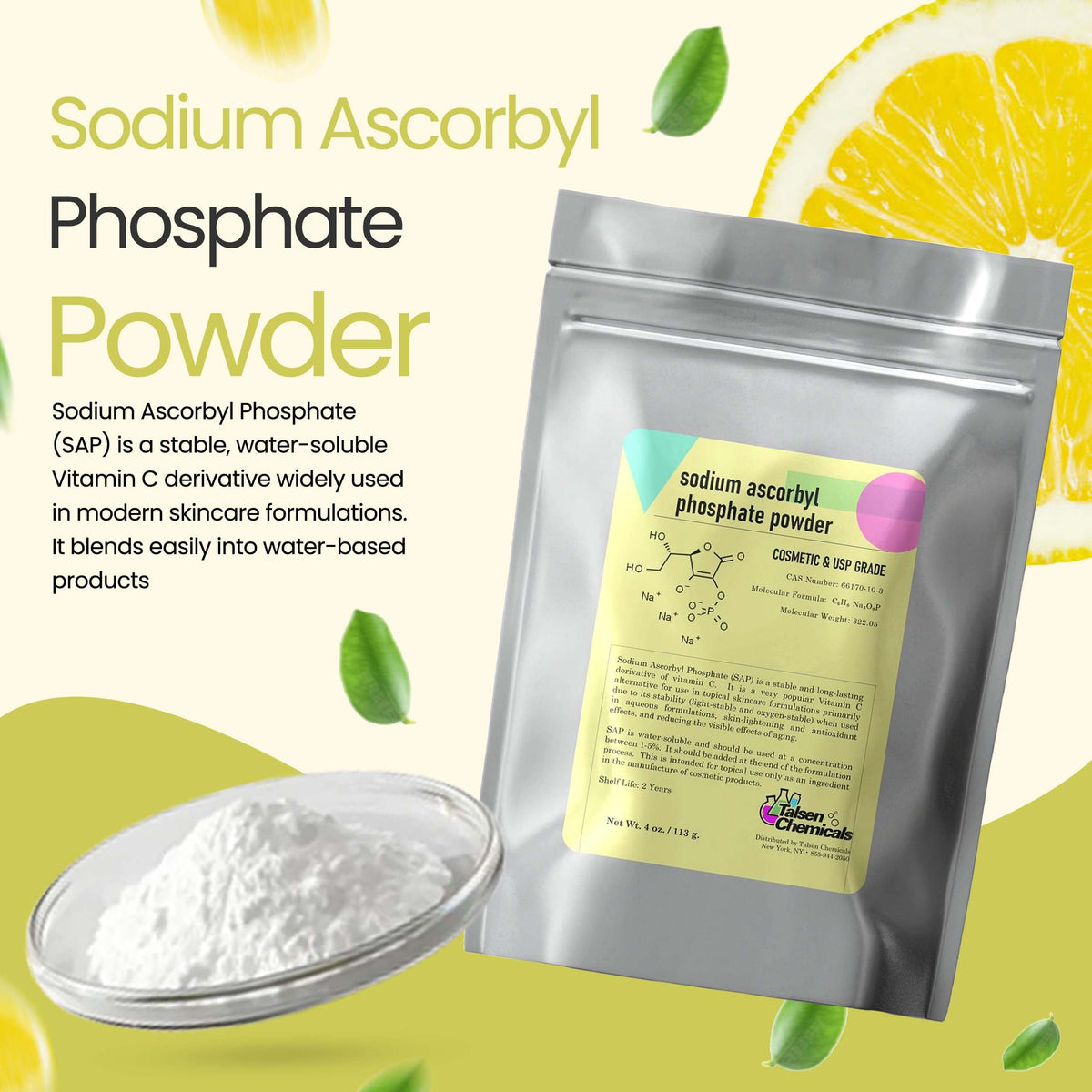 Emballage du phosphate de sodium ascorbyl Talsen Chemicals