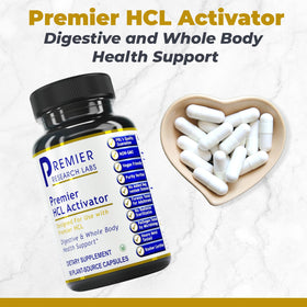 Emballage du Premier Research Labs Activator HCL 90 capsules