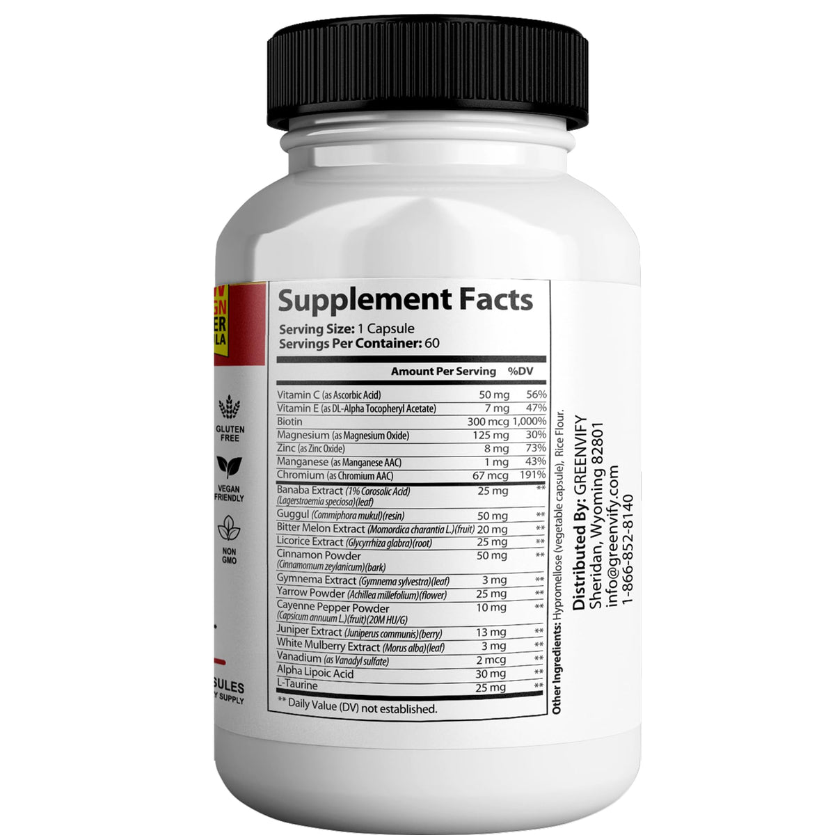 Emballage du produit GREENVIFY Équilibre Sanguin 60 capsules