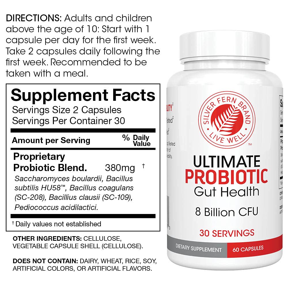 Emballage du produit Silver Fern Probiotiques