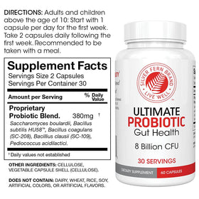 Emballage du produit Silver Fern Probiotiques