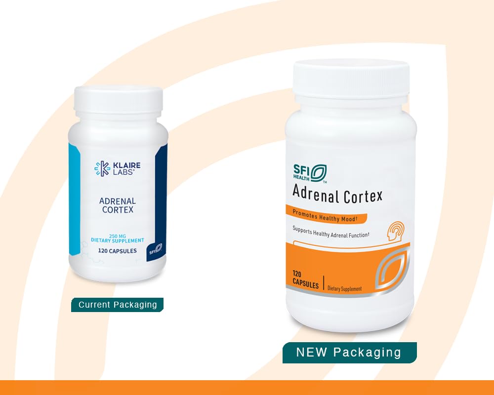 Emballage du SFI Health Extrait de Cortex Surrénalien 120 Capsules