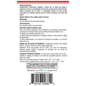 Emballage du Sirop de Berro et Cebolla Rabano ELP ESSENTIAL