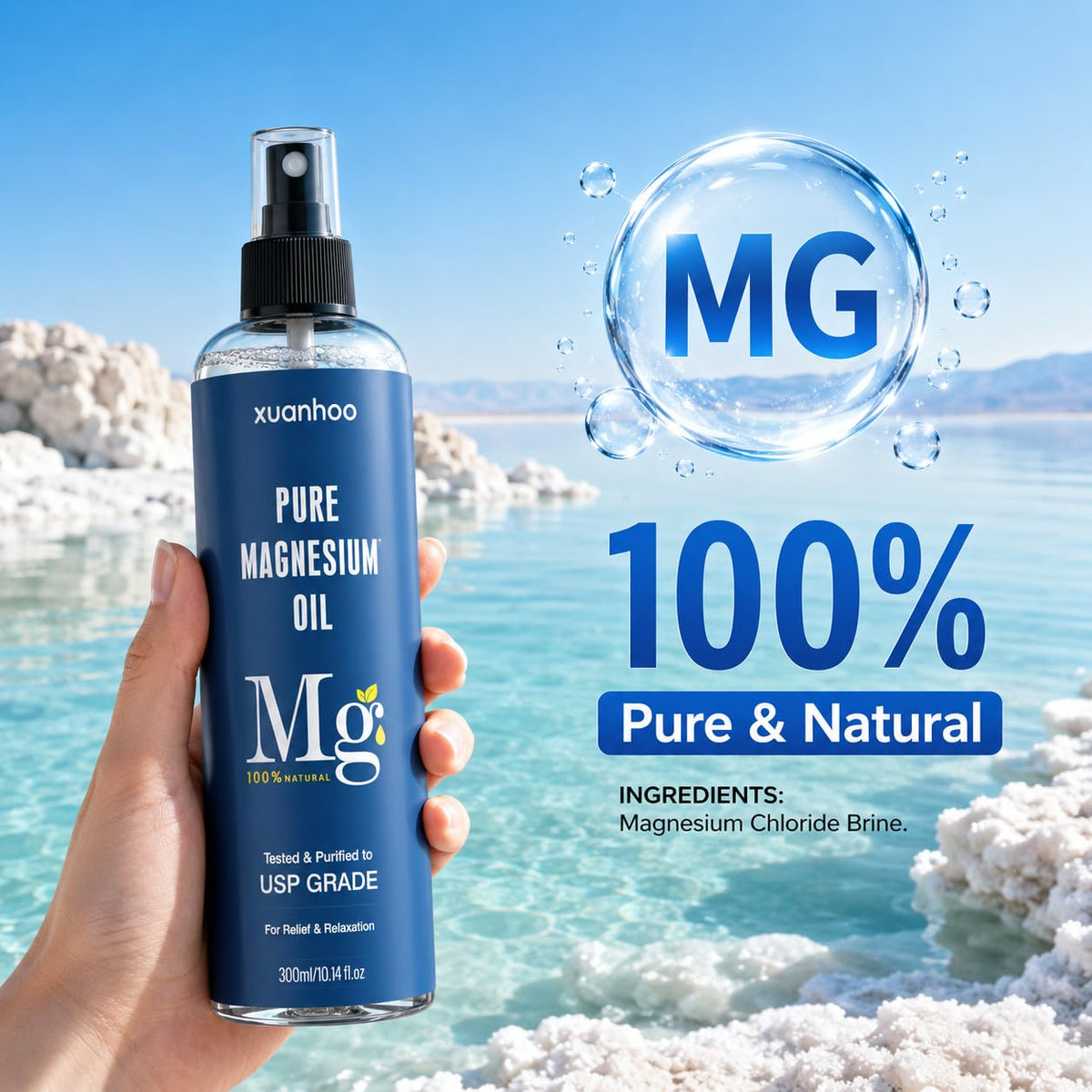 Emballage du spray d'huile de magnésium xuanhoo