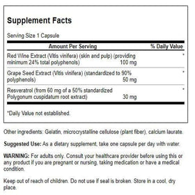 Emballage du Swanson Complexe de Resvératrol 60 capsules