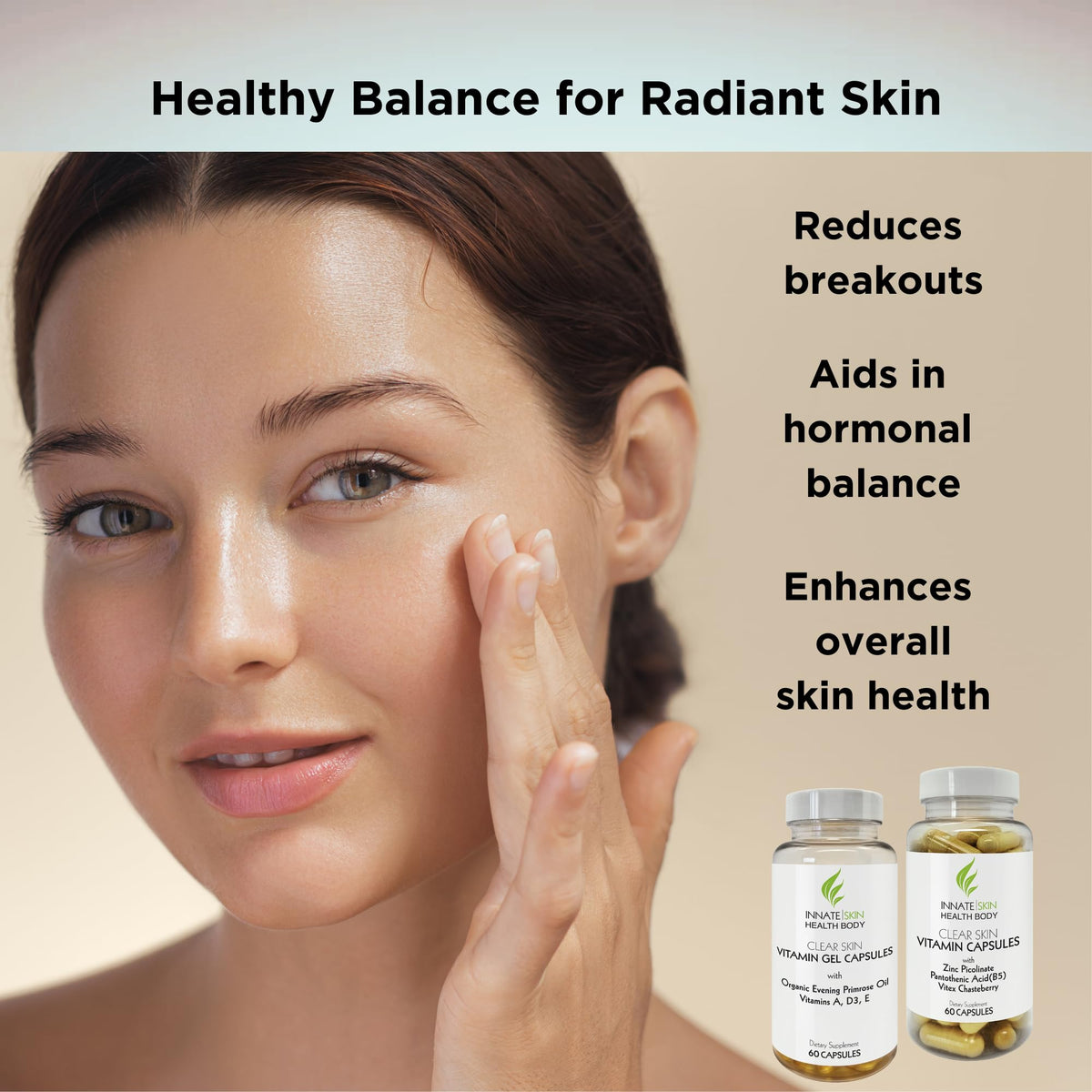 Emballage du système de vitamines Innate Skin pour peau claire