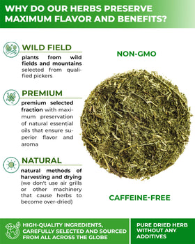 Emballage du thé de feuille d'ortie séchée WILDFIELD HERBS