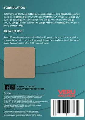 Emballage du Veru Wellness Omega-3 Daily Patch