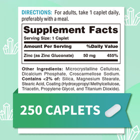 Emballage du Zinc Chélaté Vitamin World, vue de face