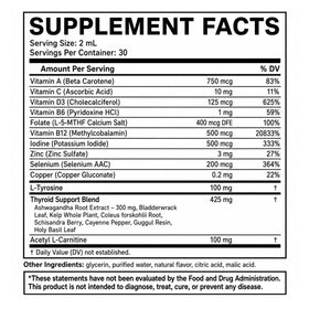 Emballage gouttes de soutien thyroïdien actora 2 fl oz