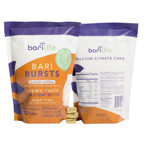 Emballage individuel des bouchées de calcium Bari Life