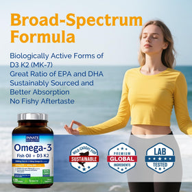 Emballage Innate Vitality Omega 3 huile de poisson