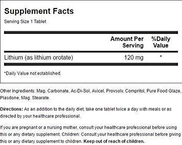 Emballage Lithium Orotate 120 mg ADVANCED RESEARCH