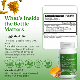 Emballage NatureCity Curcuma BCM-95 avec informations nutritionnelles