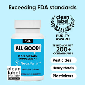 Emballage NovaFerrum All Good Compléments de Fer 50mg