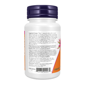 Emballage NOW Foods MK-7 Plus 90 Capsules Végétales