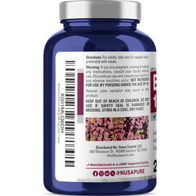 Emballage NusaPure Butterbur 100mg 200 gélules