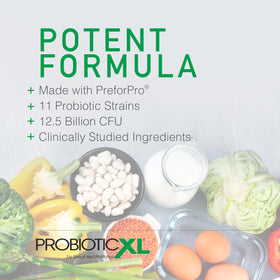 Emballage OmegaXL ProbioticXL avec informations nutritionnelles
