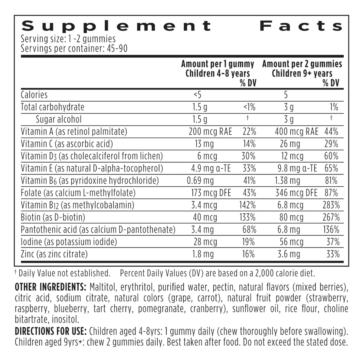 Emballage recyclable des gummies multivitaminés Igennus
