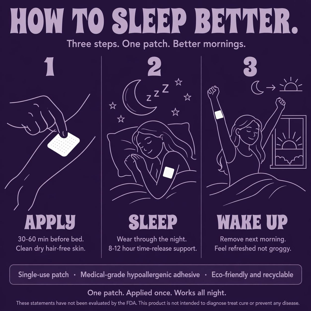 Emballage recyclable des Patches de Sommeil Homi Wellness
